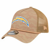 Wheat Camo 9FORTY Adjustable Hat - Los Angeles Chargers