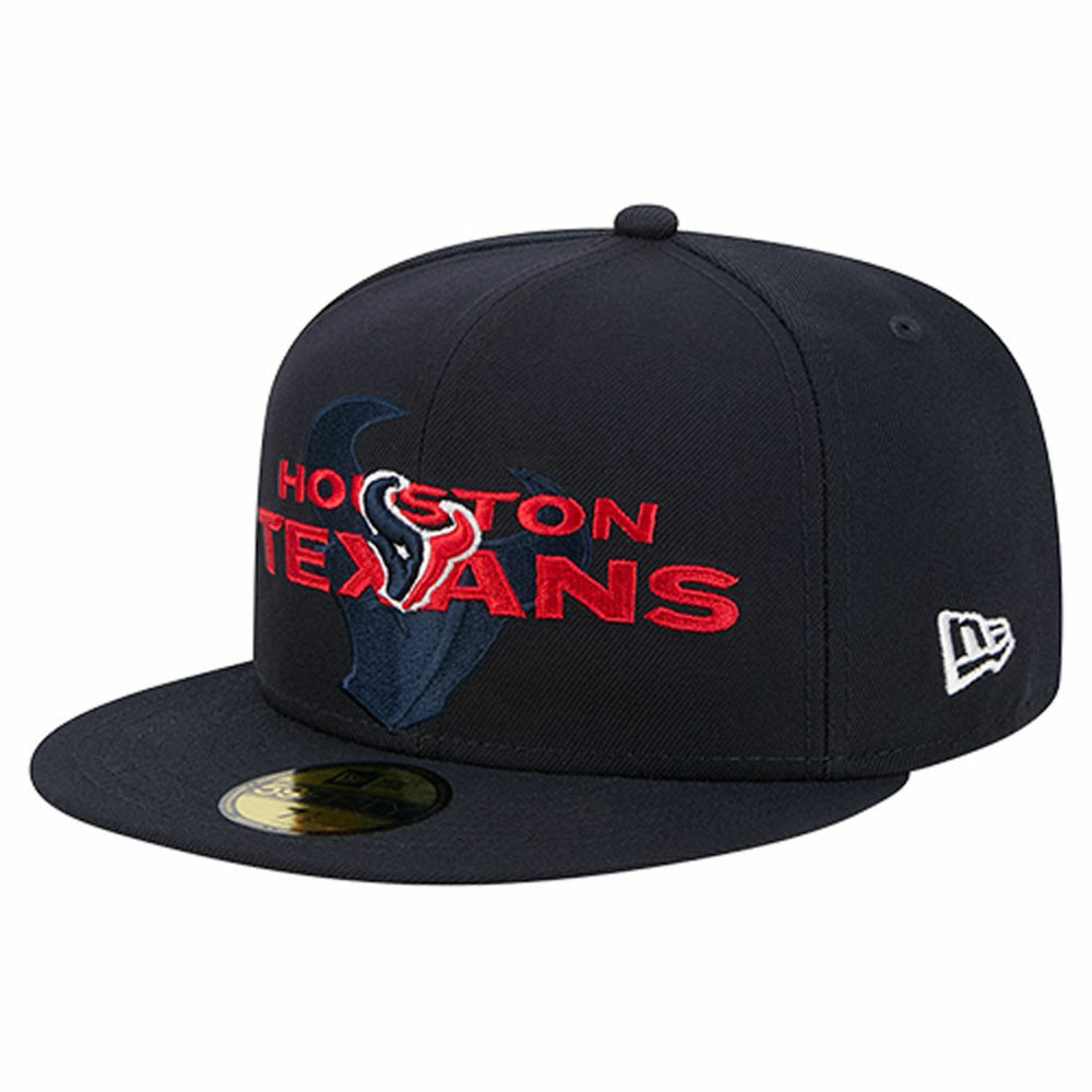 Overlap Wordmark 59FIFTY Fitted Hat - Houston Texans