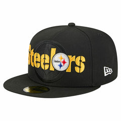 Overlap Wordmark 59FIFTY Fitted Hat - Pittsburgh Steelers