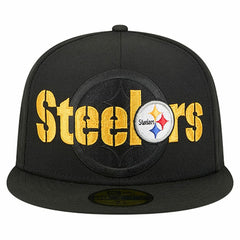 Overlap Wordmark 59FIFTY Fitted Hat - Pittsburgh Steelers
