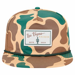 Duck Rope 19TWENTY Snapback Hat - Las Vegas Raiders