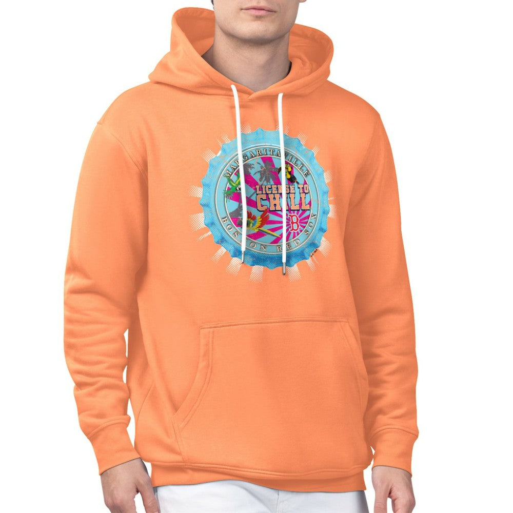 MLB Boston Red Sox Margaritaville Chill Bottle Cap Fleece Pullover Hoodie