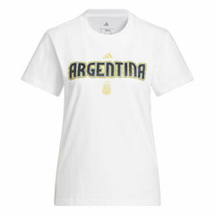 Argentina National Team Women's Jersey Hook T-Shirt - Adidas White