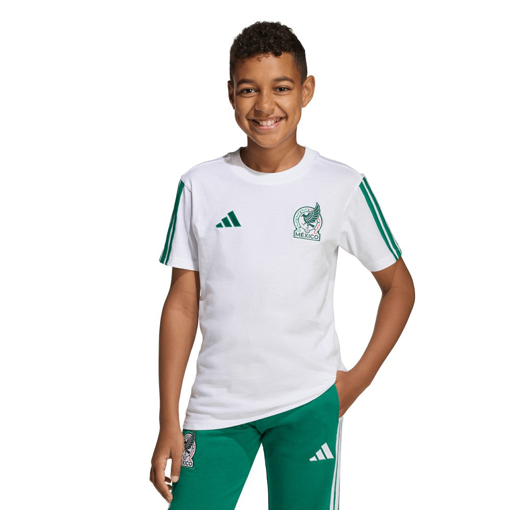 Mexico National Team Youth FIFA x World Cup Alphaskin T-Shirt - Adidas White