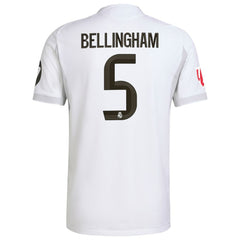 Jude Bellingham Real Madrid 2025/26 Home Jersey - Adidas White