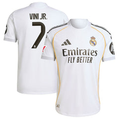 Vini Jr. Real Madrid 2025/26 Home Jersey - Adidas White