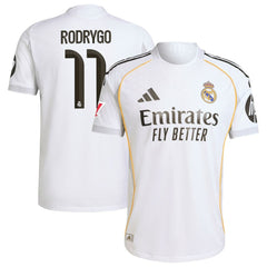 Rodrygo Real Madrid 2025/26 Home Jersey - Adidas White