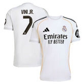 Vini Jr. Real Madrid 2025/26 Home Replica Jersey - Adidas White