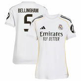 Jude Bellingham Real Madrid Women's 2025/26 Home Replica Jersey - Adidas White
