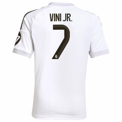 Vini Jr. Real Madrid Youth 2025/26 Home Replica Jersey - Adidas White