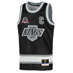 NHL Black Wayne Gretzky Los Angeles Kings Mitchell & Ness Youth Maxxed Out Fashion Basketball Jersey