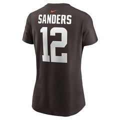 Shedeur Sanders Women's 2025 NFL Draft Name & Number T-Shirt - Cleveland Browns