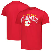 NHL Red Calgary Flames Champion Primary Logo T-Shirt