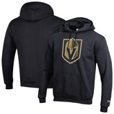 NHL Black Vegas Golden Knights Champion Primary Logo 1-Hit Pullover Hoodie