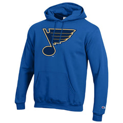 NHL Blue St. Louis Blues Champion Primary Logo 1-Hit Pullover Hoodie