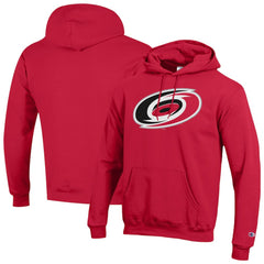 NHL Red Carolina Hurricanes Champion Primary Logo 1-Hit Pullover Hoodie