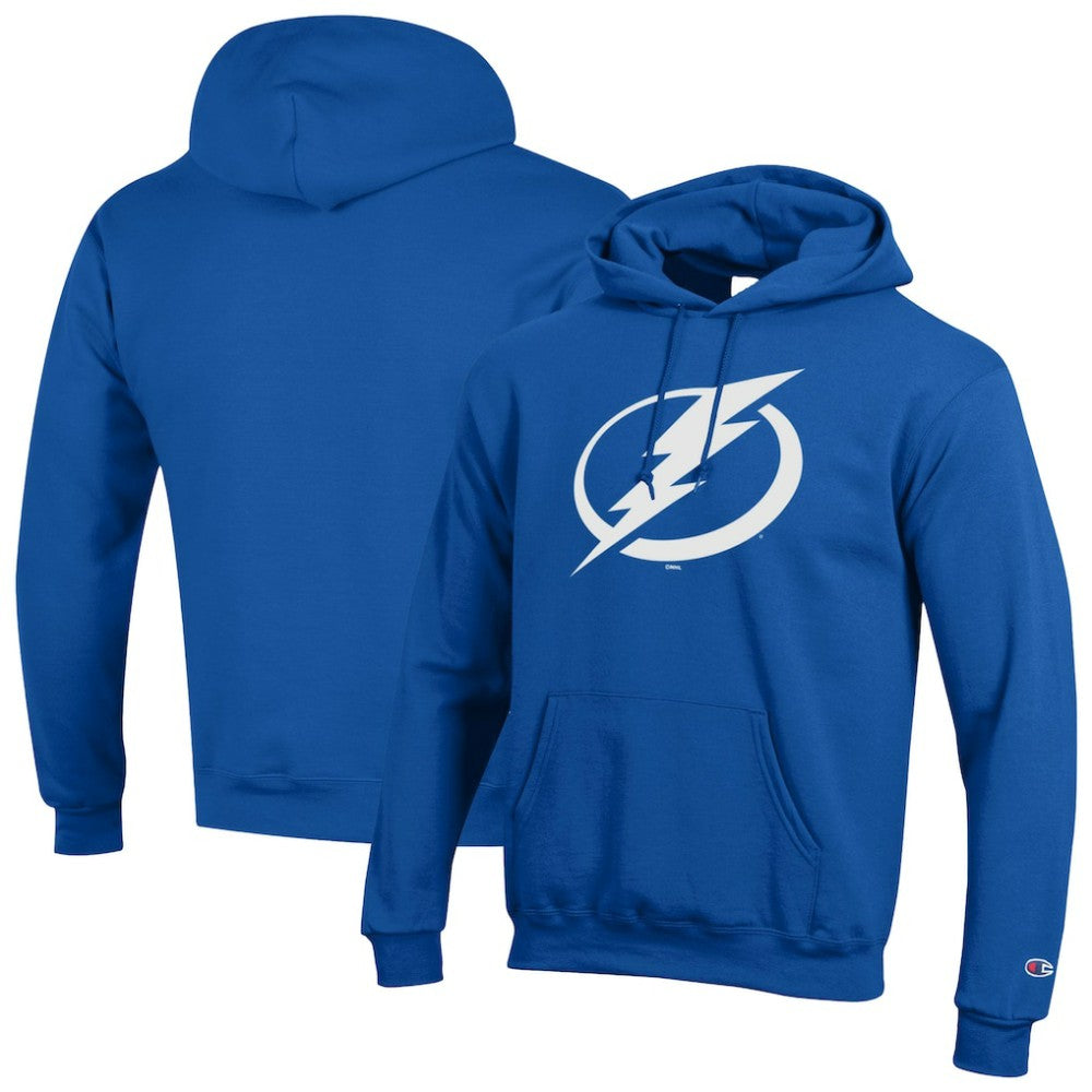 NHL Blue Tampa Bay Lightning Champion Primary Logo 1-Hit Pullover Hoodie