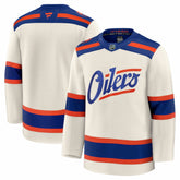 NHL Light Beige Edmonton Oilers Fanatics Alternate Premium Jersey
