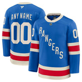 NHL Blue New York Rangers Fanatics Centennial Premium Custom Jersey