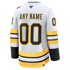 NHL White Boston Bruins Fanatics Away Premium Custom Jersey