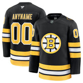 NHL Black Boston Bruins Fanatics Home Premium Custom Jersey