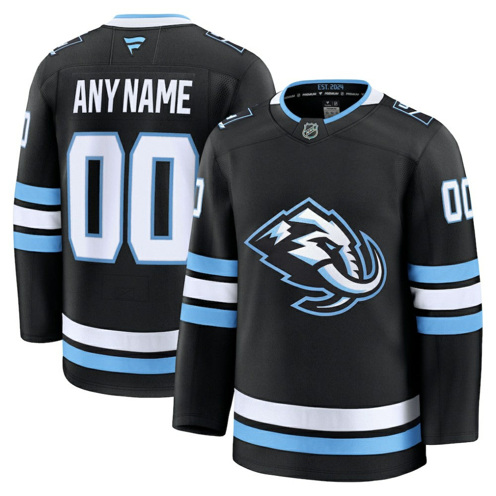 NHL Black Utah Mammoth Fanatics Home Premium Custom Jersey