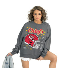 Gameday Couture Women's Ready to Rumble Premium Fleece Pullover Sweatshirt - Kansas City Chiefs