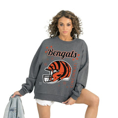 Gameday Couture Women's Ready to Rumble Premium Fleece Pullover Sweatshirt - Cincinnati Bengals
