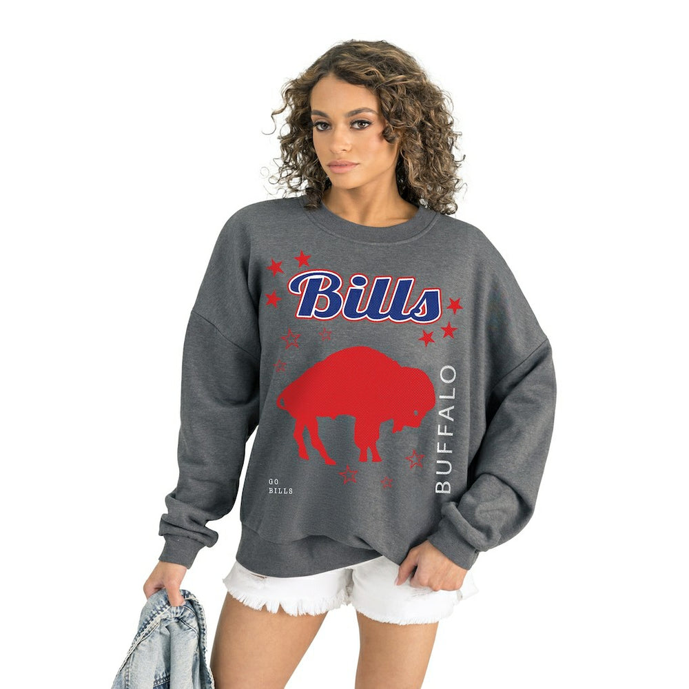 Gameday Couture Women's Ready to Rumble Premium Fleece Pullover Sweatshirt - Buffalo Bills