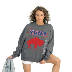 Gameday Couture Women's Ready to Rumble Premium Fleece Pullover Sweatshirt - Buffalo Bills
