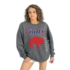 Gameday Couture Women's Ready to Rumble Premium Fleece Pullover Sweatshirt - Buffalo Bills