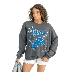 Gameday Couture Women's Ready to Rumble Premium Fleece Pullover Sweatshirt - Detroit Lions
