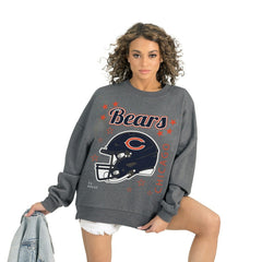 Gameday Couture Women's Ready to Rumble Premium Fleece Pullover Sweatshirt - Chicago Bears