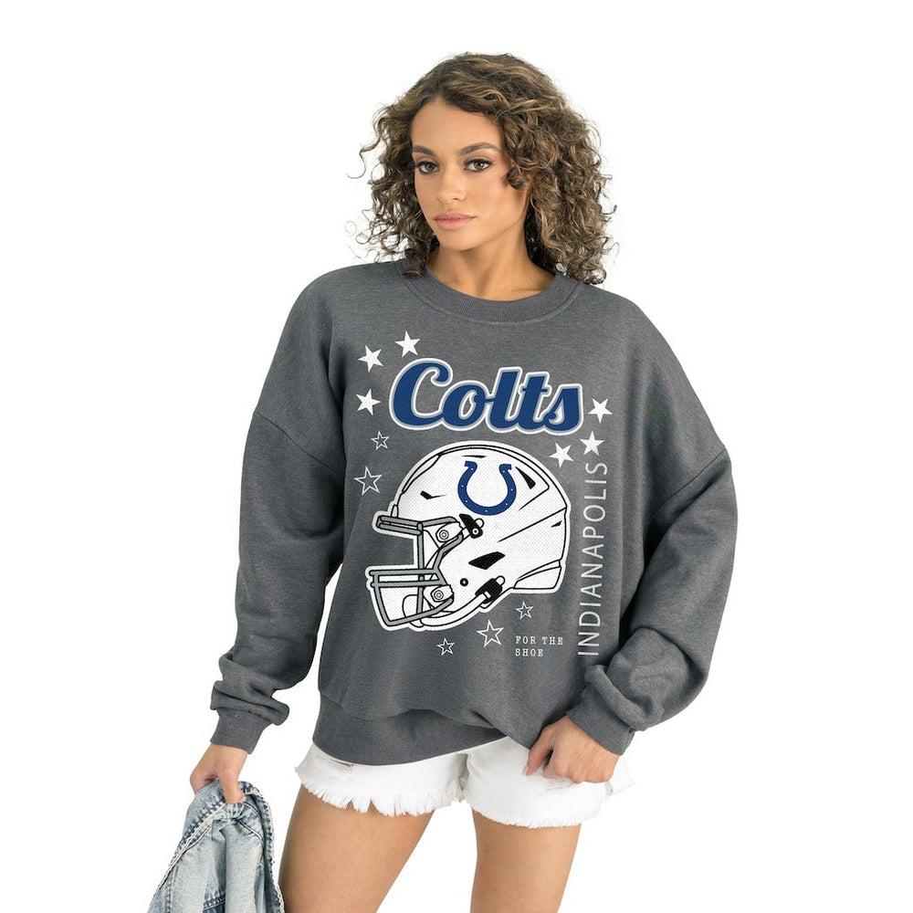 Gameday Couture Women's Ready to Rumble Premium Fleece Pullover Sweatshirt - Indianapolis Colts