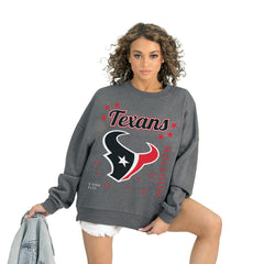 Gameday Couture Women's Ready to Rumble Premium Fleece Pullover Sweatshirt - Houston Texans