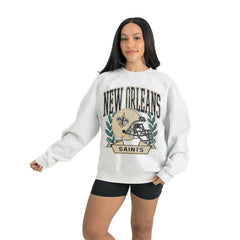 Gameday Couture Women's Heritage Premium Fleece Pullover Sweatshirt - New Orleans Saints