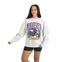 Gameday Couture Women's Heritage Premium Fleece Pullover Sweatshirt - Minnesota Vikings