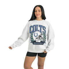 Gameday Couture Women's Heritage Premium Fleece Pullover Sweatshirt - Indianapolis Colts