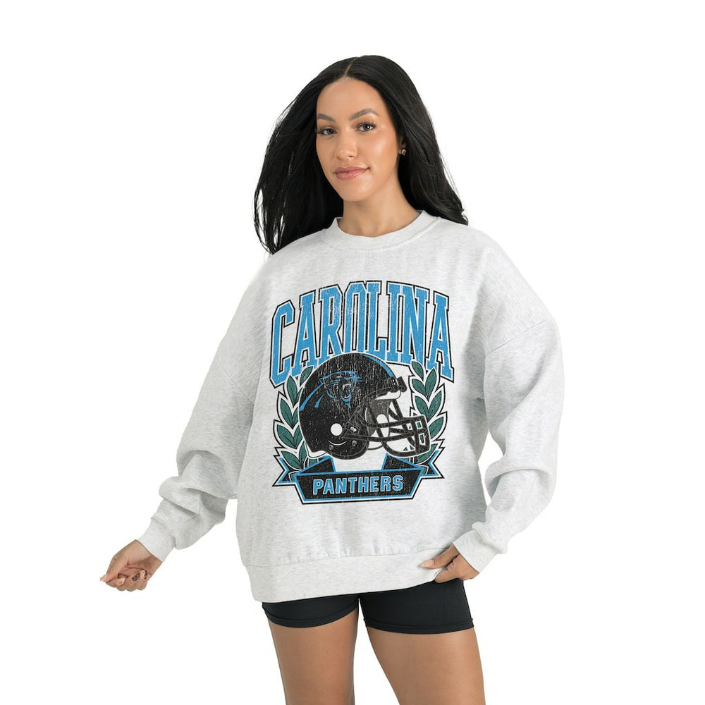 Gameday Couture Women's Heritage Premium Fleece Pullover Sweatshirt - Carolina Panthers