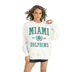 Gameday Couture Women's Timeless Triumph Premium Fleece Pullover Sweatshirt - Miami Dolphins