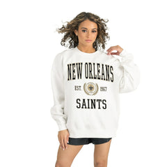 Gameday Couture Women's Timeless Triumph Premium Fleece Pullover Sweatshirt - New Orleans Saints