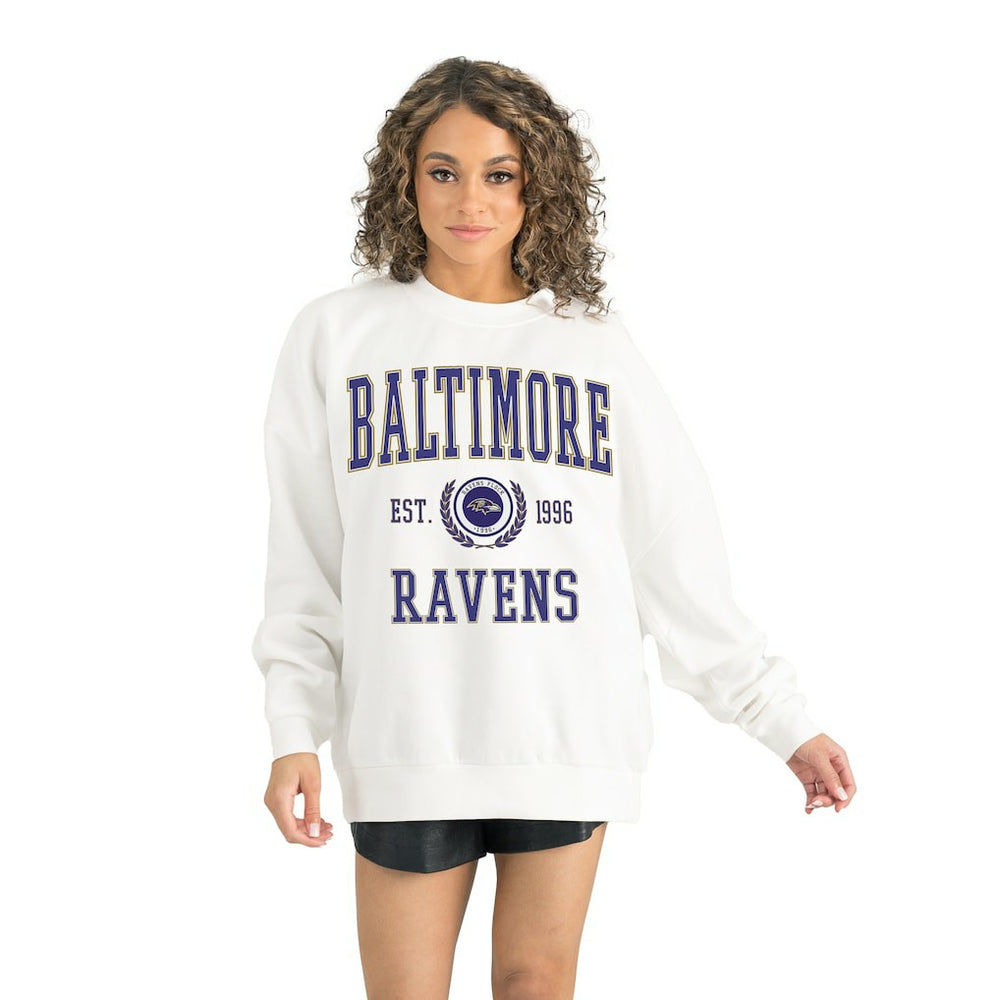 Gameday Couture Women's Timeless Triumph Premium Fleece Pullover Sweatshirt - Baltimore Ravens