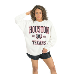 Gameday Couture Women's Timeless Triumph Premium Fleece Pullover Sweatshirt - Houston Texans