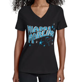 MLB Miami Marlins Starter Women's Fireworks V-Neck T-Shirt