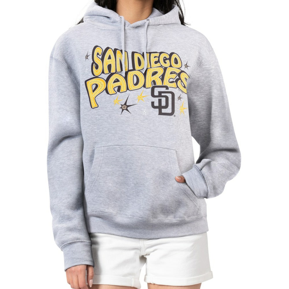 MLB San Diego Padres Starter Women's Fireworks Fleece Tri-Blend Pullover Hoodie
