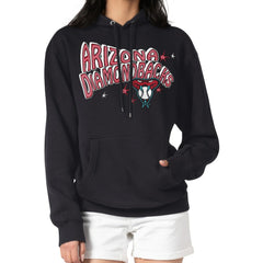 MLB Arizona Diamondbacks Starter Women's Fireworks Fleece Tri-Blend Pullover Hoodie
