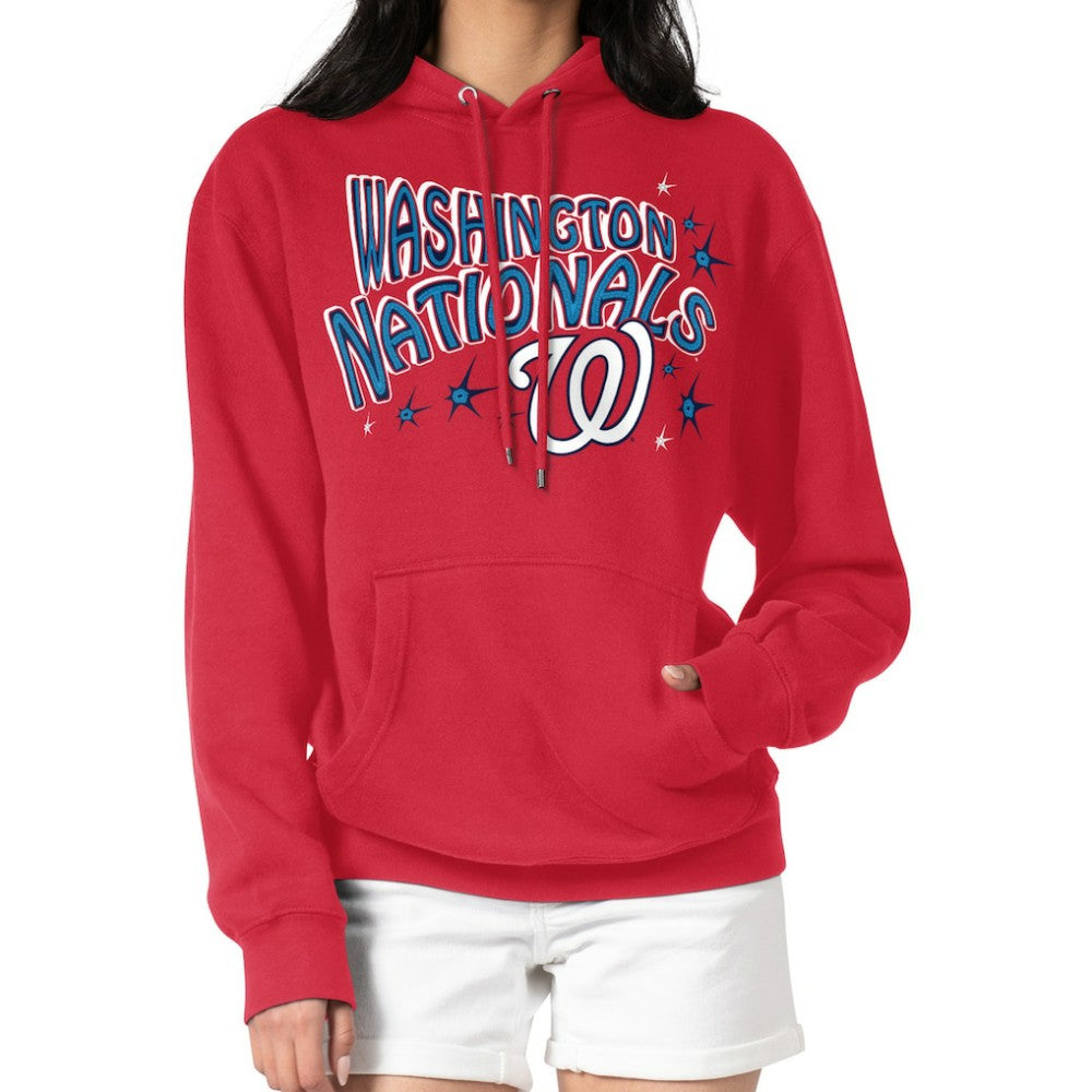 MLB Washington Nationals Starter Women's Fireworks Fleece Tri-Blend Pullover Hoodie