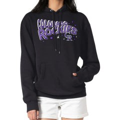 MLB Colorado Rockies Starter Women's Fireworks Fleece Tri-Blend Pullover Hoodie