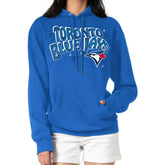 MLB Toronto Blue Jays Starter Women's Fireworks Fleece Tri-Blend Pullover Hoodie
