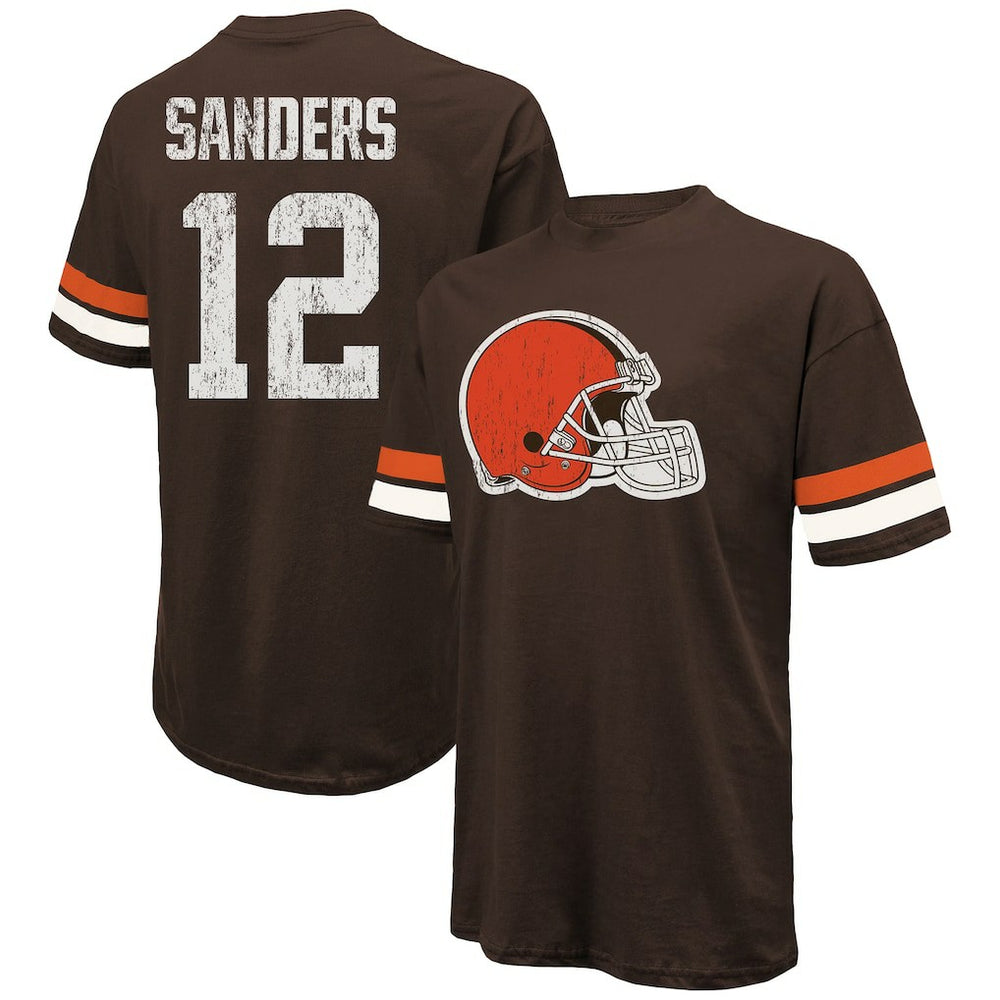 Shedeur Sanders Majestic Threads 2025 NFL Draft Oversized T-Shirt - Cleveland Browns